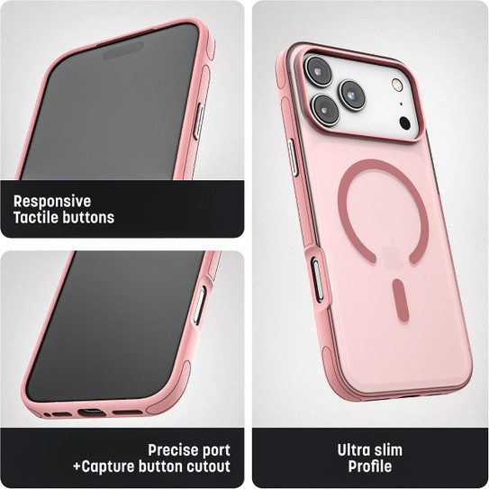 Encased 2-in-1 with Magnetic Phone Grip Holder Case iPhone 18 Pro Max - Pink