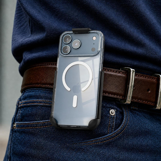 Encased Clear MagSafe with Belt Clip Holster Case iPhone 18 Pro - Clear