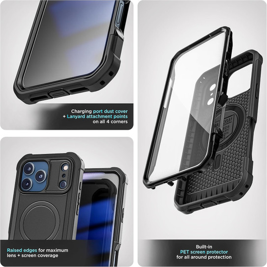 Encased Falcon Case iPhone 18 Pro - Black