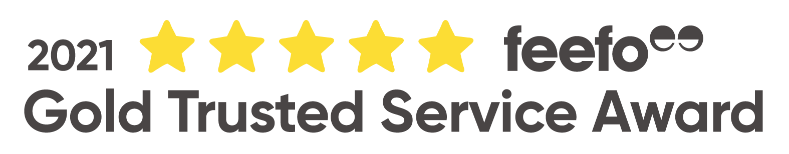 Feefo Gold Trusted Service Award 2021