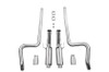MBRP 11-14 Ford Mustang GT 5.0L Dual Split Rear Street Version T409 3" Cat Back Exhaust System 