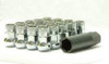 Wheel Mate Muteki SR35 Close End Lug Nuts w/ Lock Set - Silver 12x1.25 35mm 