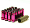 Wheel Mate Muteki SR48 Open End Lug Nuts - Pink 12x1.50 48mm