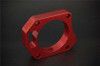 Torque Solution Throttle Body Spacer (Red): Honda Civic Si 2006-2011 70mm 