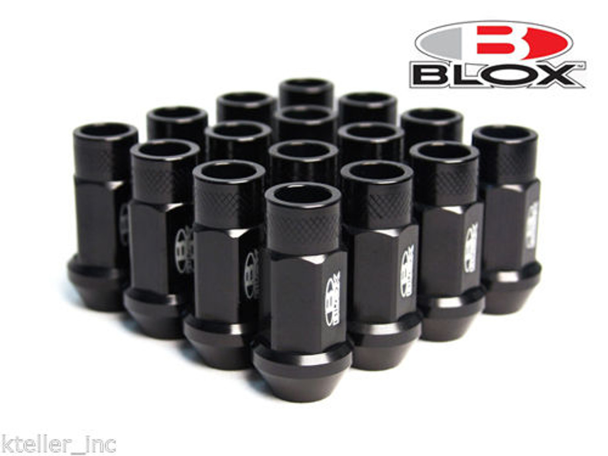 Blox Racing Street Series Forged Lug Nuts Black 12 X 1 5mm Set Of Endless Rpm