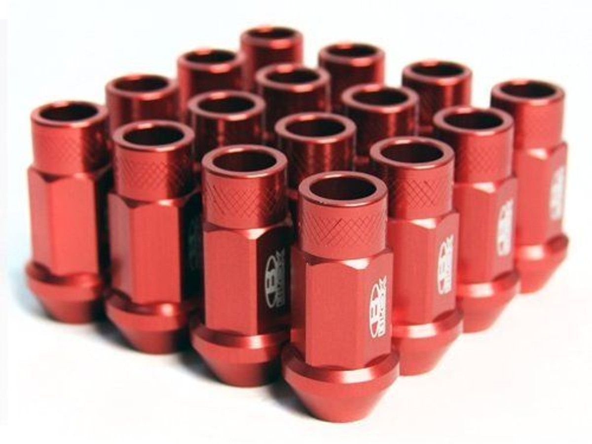 Blox Racing Street Series Forged Lug Nuts Red 12 X 1 5mm Set Of Endless Rpm