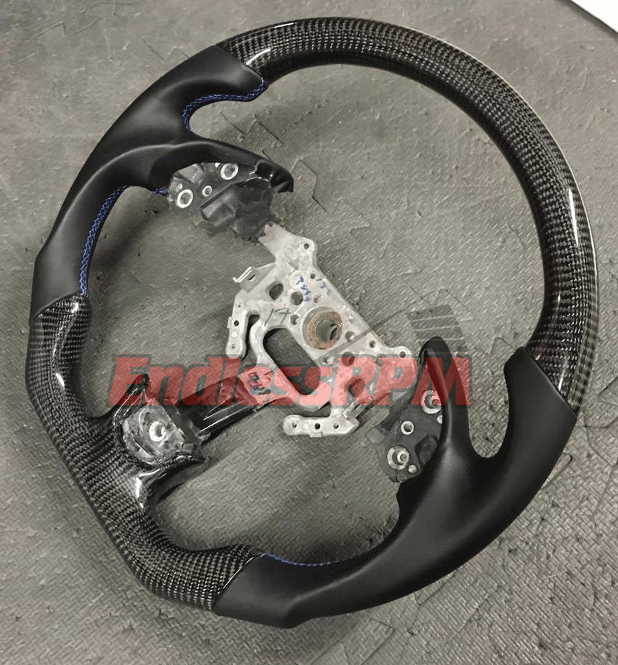 custom acura tl steering wheel carbon fiber and woodgrain