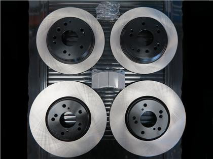 STOPTECH High Carbon Blank Front Rotors and Premium Blank Rear Rotors