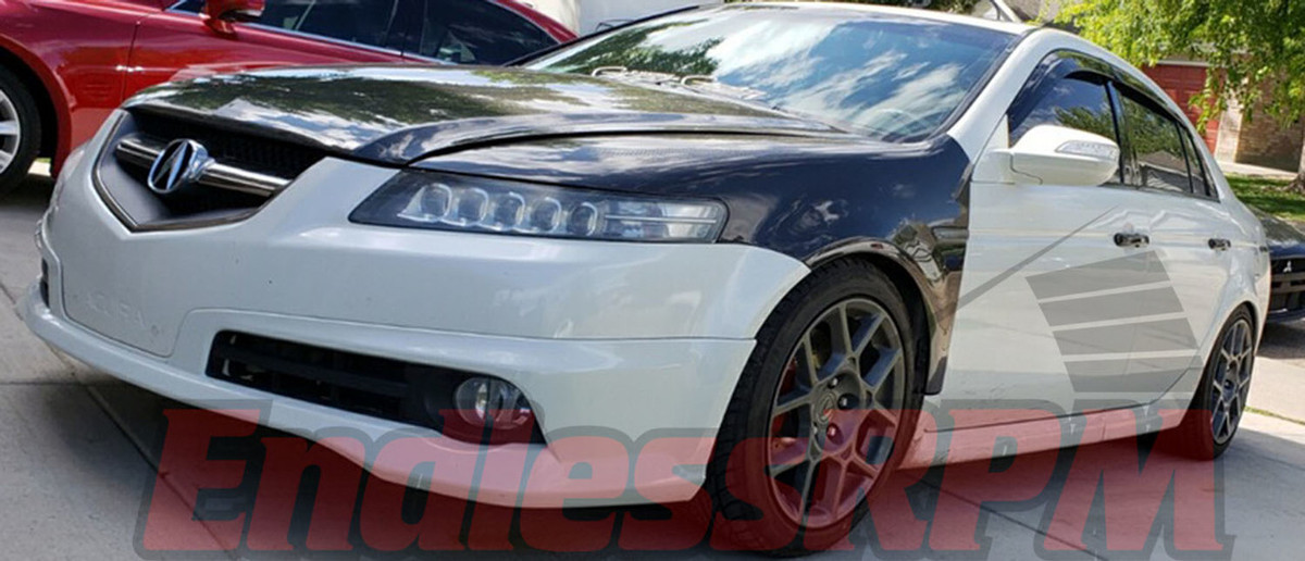 Acura TL UA6/UA7 Carbon Fiber Fenders Vented 20042008 Including TYPES