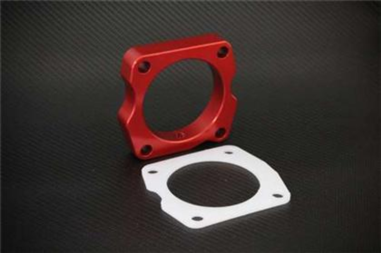Torque Solution Throttle Body Spacer (Red): Honda Accord 2008+ 2.4L 