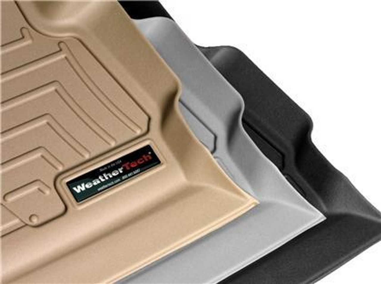 WeatherTech 04-08 Acura TL Front and Rear Floorliners - Black /Tan/Grey