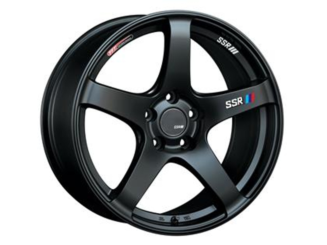 SSR GTV01 18x7.5 5x114.3 53mm Offset Flat Black Wheel 
