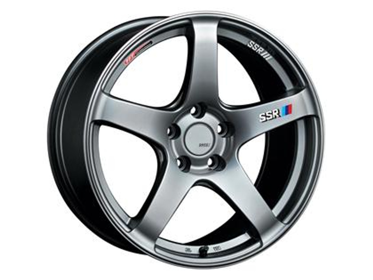 SSR GTV01 18x7.5 5x114.3 53mm Offset Phantom Silver Wheel 