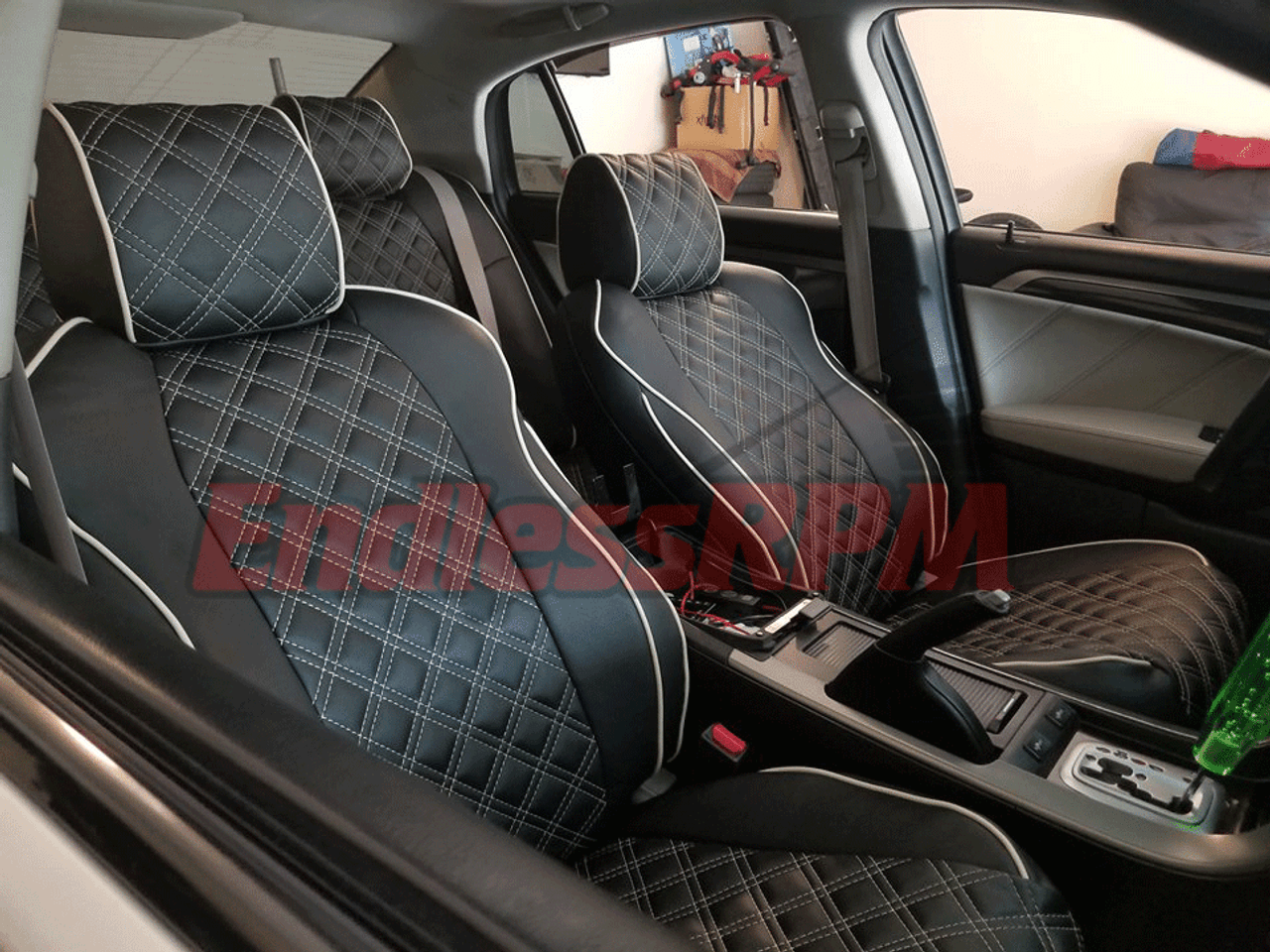 2003-2012 Honda Accord Sedan - Custom Diamond Clazzio Seat Covers ( special order - no returns/  refund)
