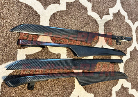 Real Carbon Fiber Acura TL 2004-2008 Interior Door Trims