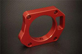 Torque Solution Throttle Body Spacer (Red): Honda Accord 03+ Big Bore TB Adapter 