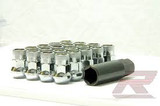 Wheel Mate Muteki SR35 Close End Lug Nuts w/ Lock Set - Red 12x1.50 35mm