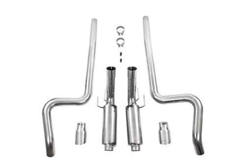 MBRP 11-14 Ford Mustang GT 5.0L Dual Split Rear Street Version T409 3" Cat Back Exhaust System 