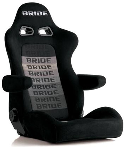 Bride Cusco Euro II+C Cruz Black Suede w/ Dark Grey Mesh Seat 