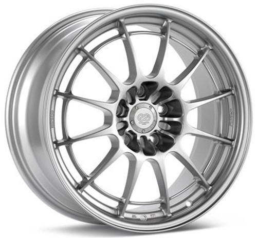 Enkei NT03 17x7.5 4x100 45mm Offset 72.6mm Bore Silver Wheel