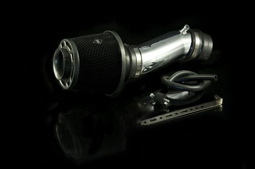 EZAUTOWRAP Gunmetal Gray Turbo Horn – Short Ram Cold Air Intake Velocity Stack – T-6061 Aluminum, Anodized