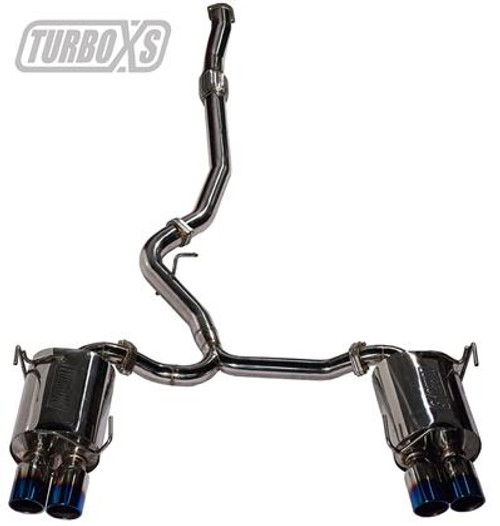 Turbo XS 2015+ Subaru WRX STI Sedan Quad Tip Catback Exhaust Turbo XS 2015+ Subaru WRX STI Sedan Quad Tip Catback Exhaust