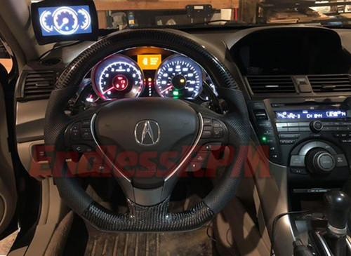 acura tl 4th gen 2009-2014 custom carbon fiber steering wheel FWD AWD UA7 UA8 