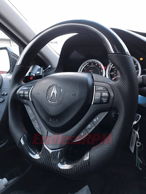 Acura tsx 2009-2014 custom steering wheel carbon fiber fibre