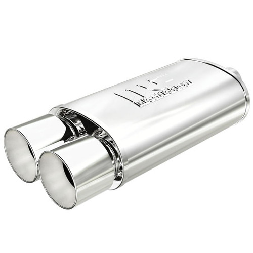 MagnaFlow Muffler W/Tip Mag SS 14X5X8 2.25/3 Single Edge