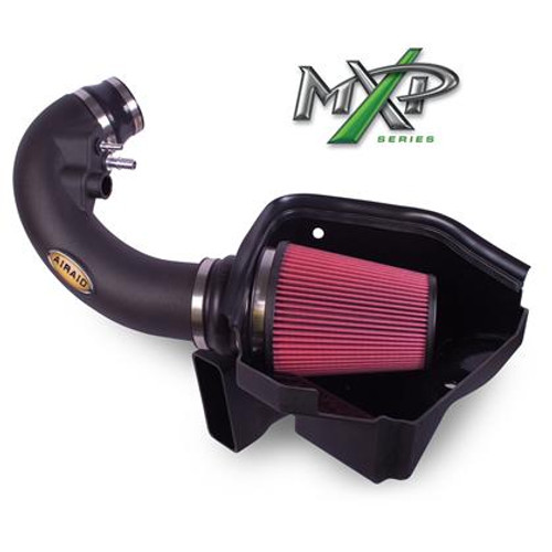 Airaid 11-14 Ford Mustang GT 5.0L MXP Intake System w/ Carbon Fiber Tube (Oiled / Red Media) 