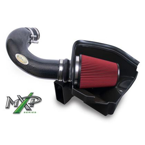 Airaid 11-14 Ford Mustang GT 5.0L MXP Intake System w/ Carbon Fiber Tube (Dry / Red Media) 