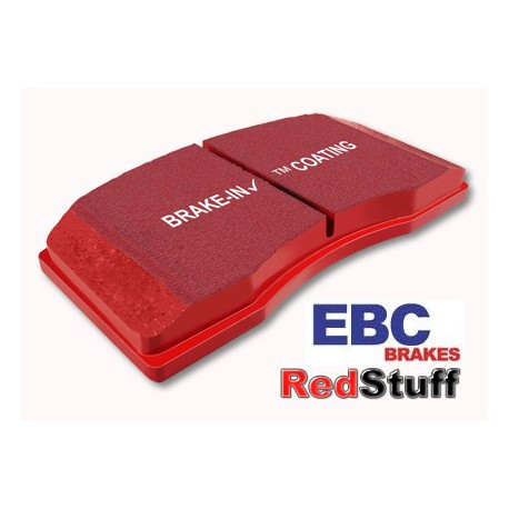 EBC Red Stuff brake pads and slotted rotors