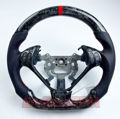 custom acura tl steering wheel carbon fiber and woodgrain