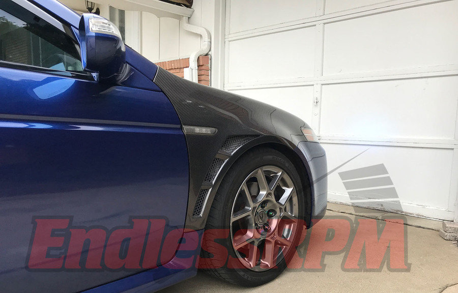 Acura TL UA6/UA7 Carbon Fiber Fenders Vented 20042008 Including TYPES