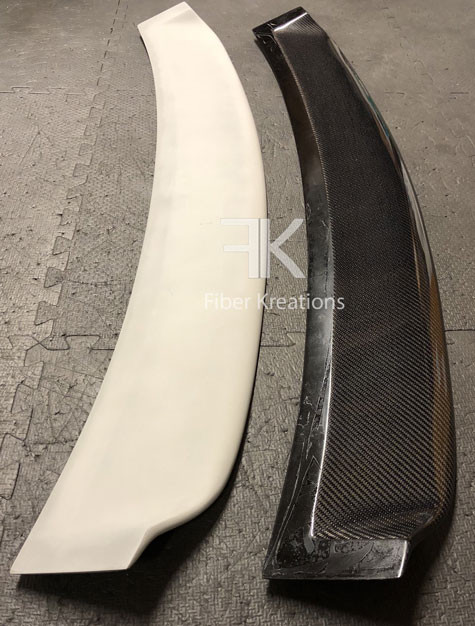 ACURA ILX 2013+ FIBER KREATIONS ROOF SPOILER ( FIBERGLASS + CARBON