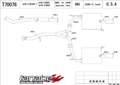 Tanabe Medallion Touring Dual Muffler Catback Exhaust 01