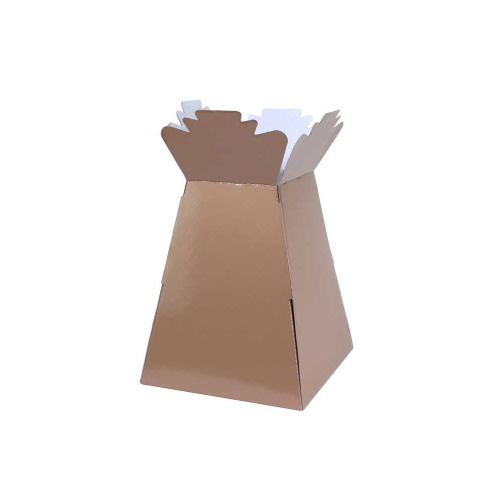 Living Vase Tall Flower Bouquet Delivery Boxes Rose Gold