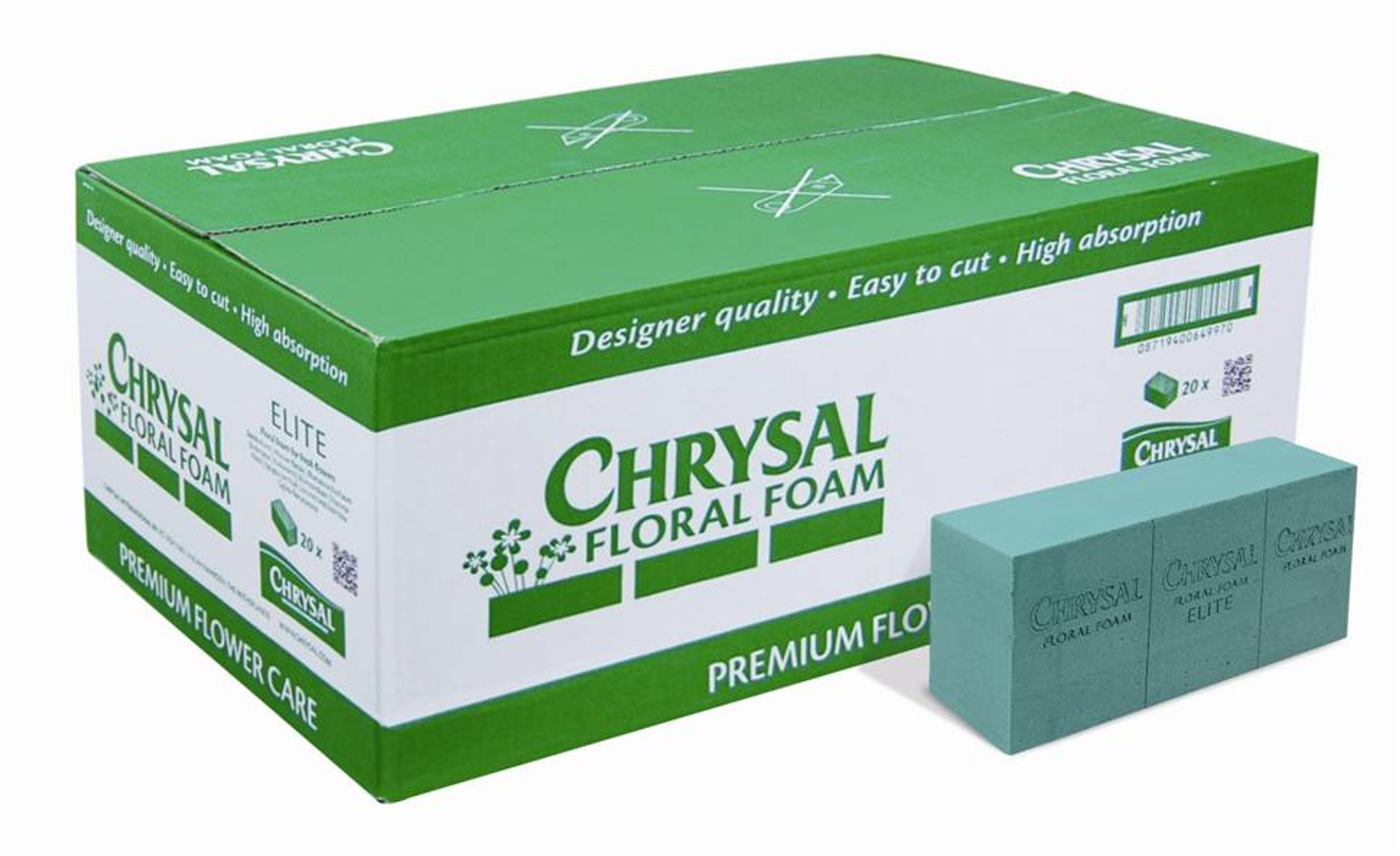 Chrysal Elite Wet Foam Brick (Box of 20)