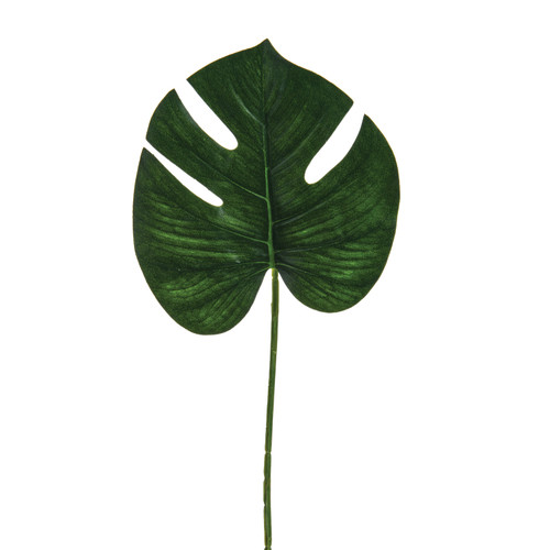 Single Artificial Monstera Cheeseplant Leaves x 6