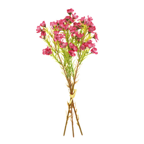33cm Artificial Alstromeria Bundle Pink 5 Stems Flower Bunch Fake Flowers