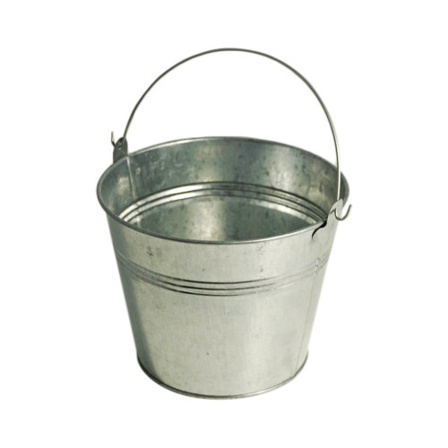 Metal Bucket Galvanised 15cm/ 6 Inches Tall