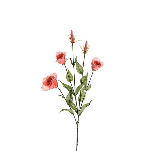 Artificial Silk Lisianthus Coral