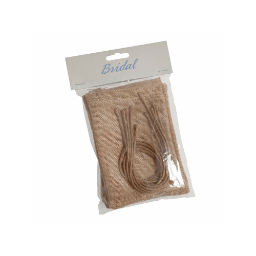 Pack of 5 Jute Favour Bags