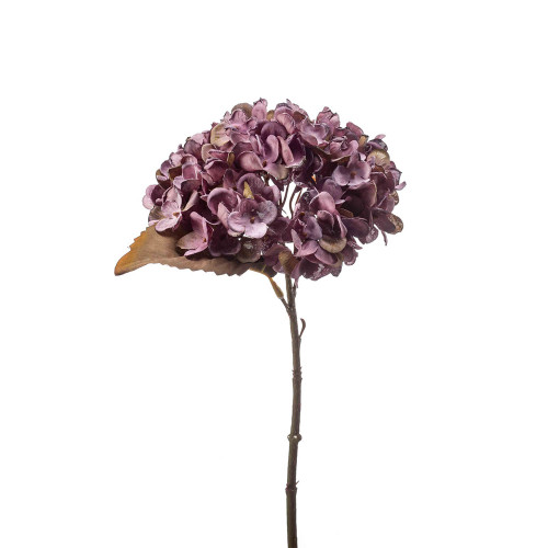 Dry Look Faux Silk Hydrangea Purple