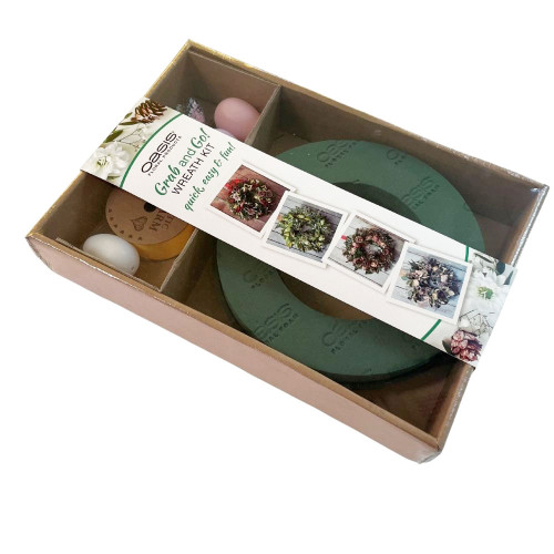 Oasis Grab and Go 25cm/10 Inch Diameter Spring Wreath Starter Kit