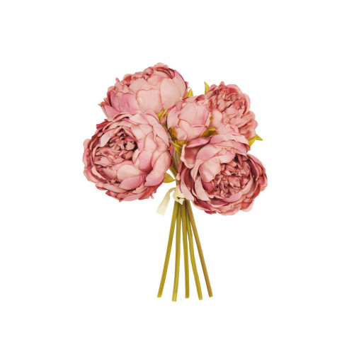 Faux Silk Peony Posy Antique Pink