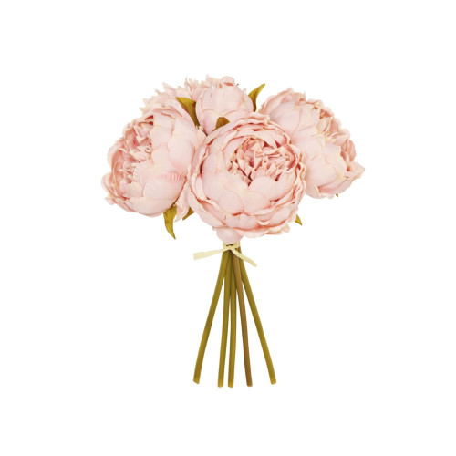 Faux Silk Peony Posy Light Antique Pink