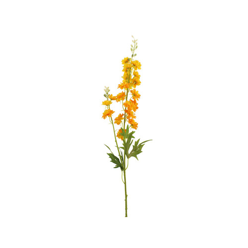 Faux Silk Long Delphinium Spray Orange