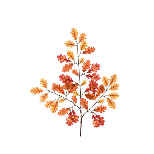 Faux Silk Artificial Autumn Oak Leaf Spray