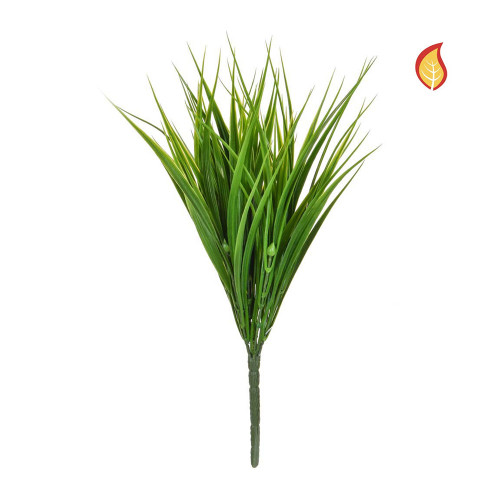 Artificial Green Vanilla Grass Bush Fire Retardant